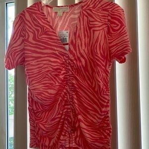 New Michael Kors mostly cotton top